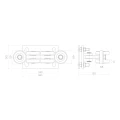 Chariot roulant pour portails coulissants autoportants 80/6 galets acier 000-254 (2)
