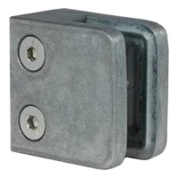 Support pour verre 45x45x26 mm, verre 6-10,76 mm, zamak, système plat, brut