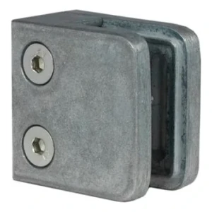 Support pour verre 45x45x26 mm, verre 6-10,76 mm, zamak, système plat, brut