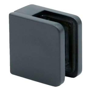 Glashouder 45x45x26 mm antraciet glas 6-10,76 mm zamak vlak systeem gelakt