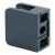 Fixation pour verre 45x45x26 mm anthracite verre 6-10,76 mm zamak système plat peint 000-269 (2)