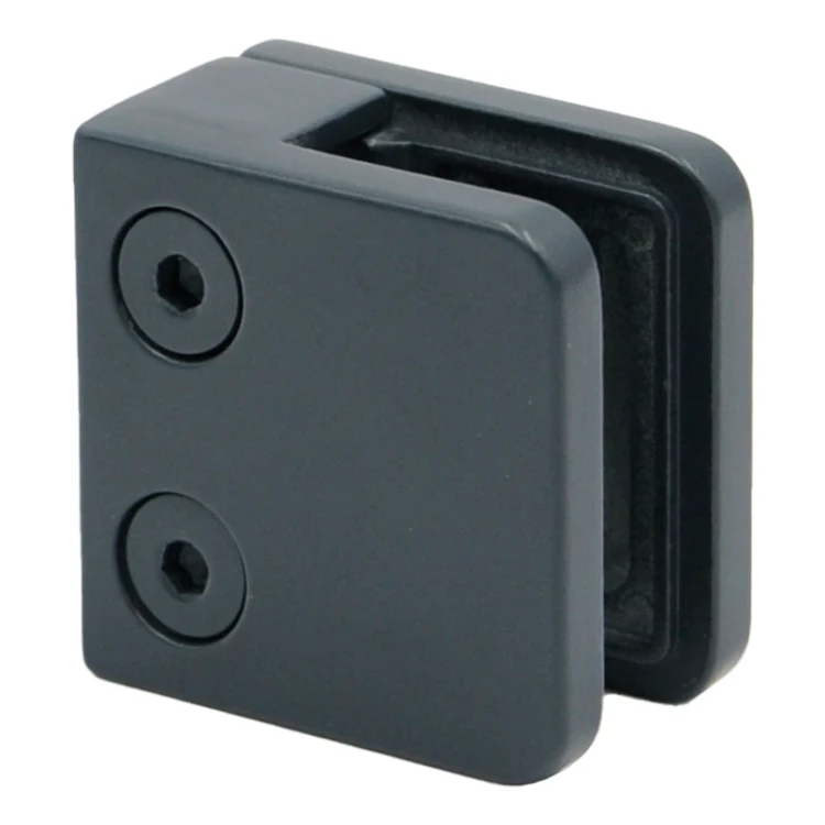 Fixation pour verre 45x45x26 mm anthracite verre 6-10,76 mm zamak système plat peint 000-269 (3)