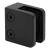 Fixation ponctuelle pour verre 45x45x26 mm, noir, verre 6-10,76 mm, zamak, système plat, peint 000-286 (3)