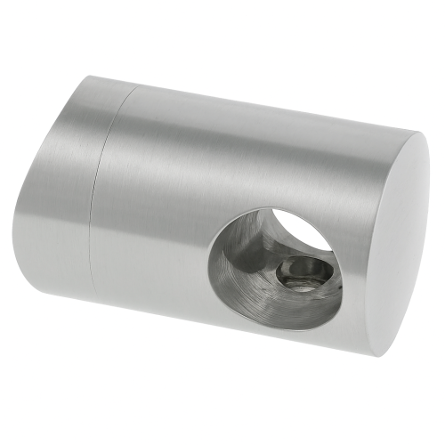 Doorgangsklem voor staaf/buis fi 12 mm, systeem voor buis 42,4 mm, AISI 304 satijn 000-290 (1)