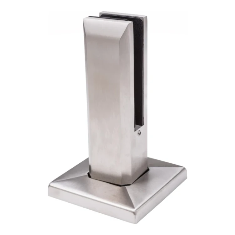 Fixation verticale pour verre spigot 50x50/100x100 mm verre 12-17,52 mm AISI 304 satiné 000-291 (3)