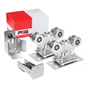 Kit de chariots roulants pour portails coulissants autoportants 60 + accessoires