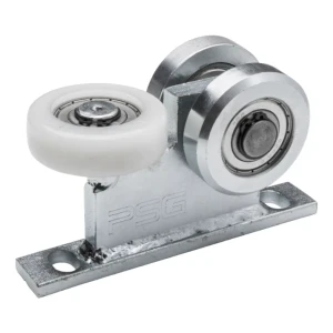 Chariot 80 à galets en acier pour portes suspendues