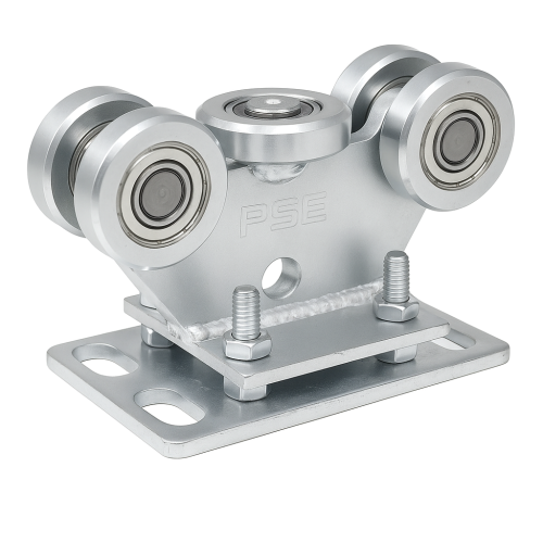 Rijwagen 80 stalen rollen voor schuifpoort met afstelling 5-rollig 000-314 (1)