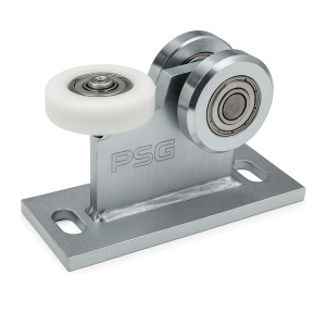 Chariot de roulement 80 3 galets acier et plastique pour portes suspendues