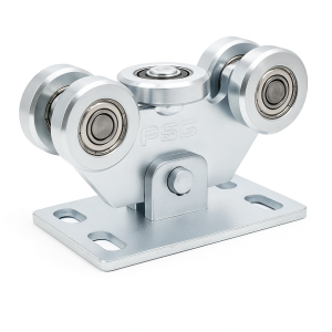 Chariot de portail coulissant 70 – 5 galets, galets acier