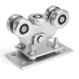 Chariot de portail coulissant 70 à 5 galets en acier