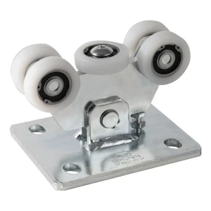 Chariot de roulement pour profilé aluminium à 5 galets en matière plastique