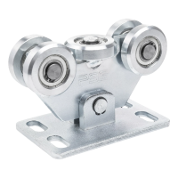 Chariot de portail 80 pour portail coulissant – 5 galets, galets acier