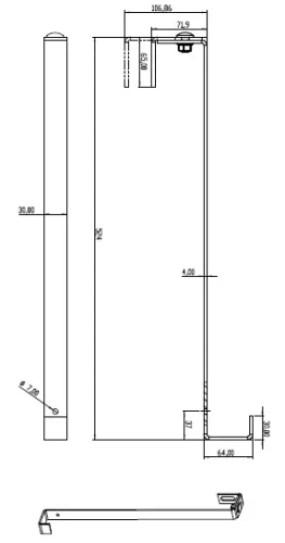 Dakhaak S520 Verstelbaar voor schuine daken PV-08-23 (2)