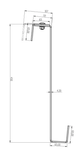 Dakhaak S450 Verstelbaar voor schuine daken PV-08-07 (2)