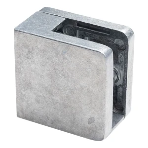 Pince à verre 6-10,76 mm 45x45x26 mm, support et pin, zamak, système plat, brut