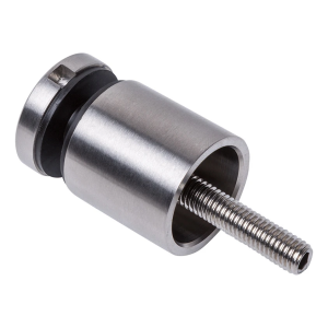 Fixation ponctuelle pour verre 8-17,52 mm fi 30/30 M8x80 AISI 304 système plat satiné