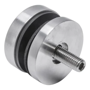 Fixation ponctuelle pour verre 8-17,52 mm fi 50/8/M8x45 AISI 304 système plat satiné