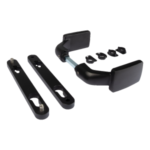 Locinox 3006FIX – poignée aluminium noire pour portails et portillons