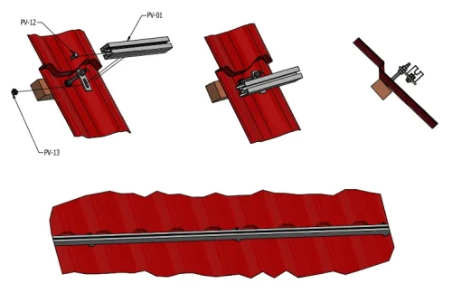 Profilé aluminium 443cm 40x40 pour boulons marteau PV-01-10 (2)