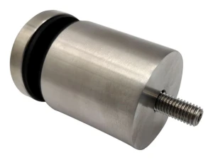 Fixation ponctuelle pour verre 8-17,52mm Ø 50/50/M10x90 AISI304 système plat satiné