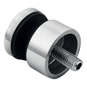 Support ponctuel pour verre 6-12mm fi 30/13/M8x40 AISI304 système plat poli