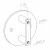 Poteau final gauche ø 42,4x1230mm AISI304 fixation latérale satiné 000-525 (5)