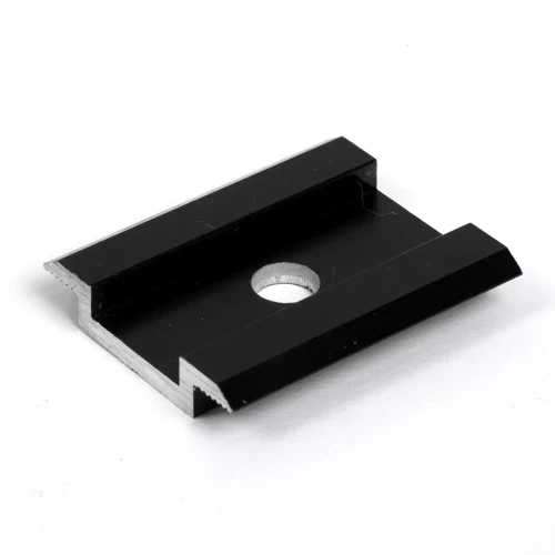 Middenklem H8 aluminium 6060 gat M8 Geanodiseerd PV-04-04