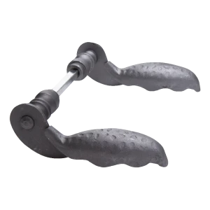 Postal – poignée forgée en acier pour portail et portillon H150×L80 mm kit complet