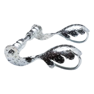 Postal – poignée de portail forgée galvanisée H165 × L85 mm, kit complet avec tige