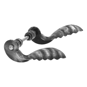 Postal – poignée de portail forgée décorative H160×L90 mm kit complet