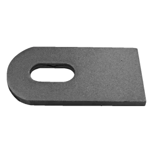 Connecteur en acier L120 pour charnière de portail M18 – ouverture 180°