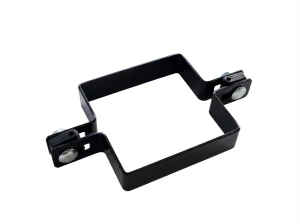 Collier intermédiaire pour panneaux de clôture 100x100 mm noir