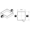 Tussenklem voor hekpanelen 100x100 mm gegalvaniseerd 000-777 (4)