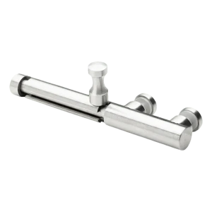 Verrou pour portail en verre en acier AISI 304 ø20 mm satiné – montage à visser