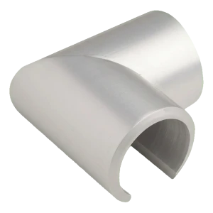 Kozza – connecteur de balustrade coude 90° pour main courante en aluminium fi 40 mm sur verre 12–21,52 mm