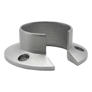 Kozza – fixation axiale pour main courante ronde en aluminium ø 40 mm, anodisé mat