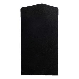 Bouchon latéral gauche Kozza pour profilé de balustrade U KE 100 – noir, en aluminium