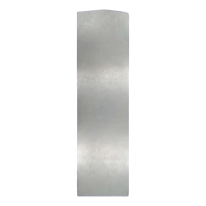 Kozza KE 100 – cache latéral gauche en aluminium pour profilés de balustrades tout-verre de type U