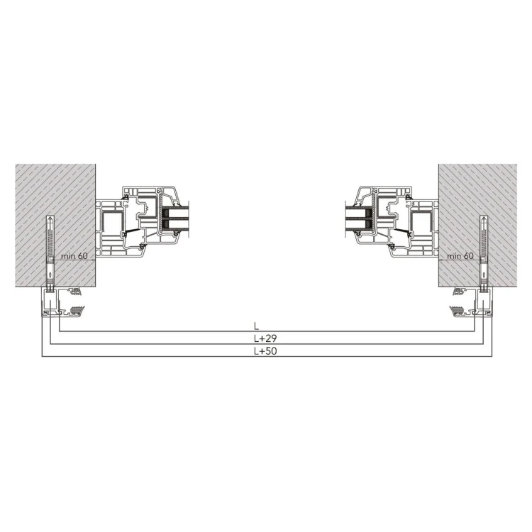 Kozza KB5000 – balcon français complet en aluminium H1100 mm, verre 16–17,52 mm, anodisé mat 000-851 (7)