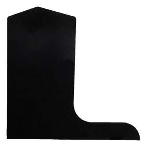 Kozza bouchon latéral gauche pour profilé de balustrade en verre L KE105 – noir 120 mm