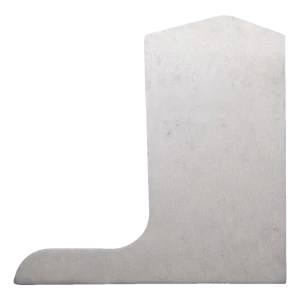 Embout latéral droit Kozza pour profilé de balustrade vitrée L KE 105 – aluminium brut