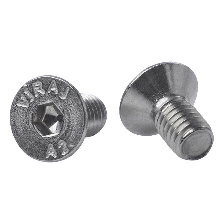 Vis à tête fraisée M6x12 mm A2 DIN 7991 – empreinte hexagonale, acier inoxydable 000-814 (1)