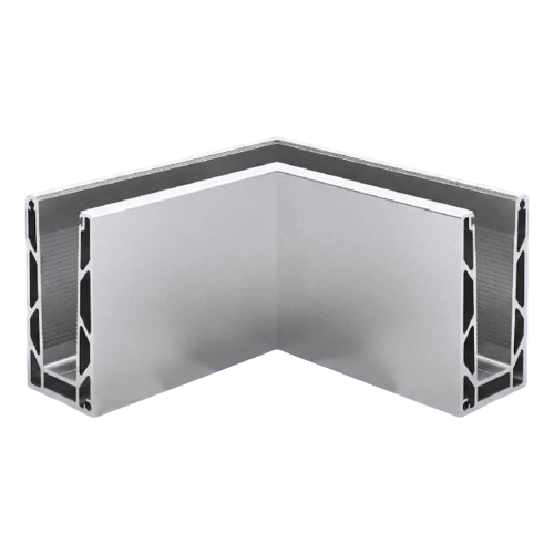 Kozza KE100 – profilé en U d'angle intérieur 90° pour balustrades tout verre, fixation par le haut 000-854 (1)