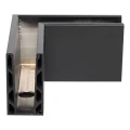 Kozza KE 100 – profil U d'angle intérieur 90° pour balustrades entièrement vitrées, gris foncé 000-855 (3)