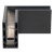 Kozza KE 100 – profil U d'angle extérieur 90° pour balustrades entièrement vitrées, gris foncé RAL 7021 000-858 (3)