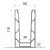 Kozza KE 100 – profil en U pour garde-corps tout verre 5000 mm noir, fixation par le haut 000-861 (5)