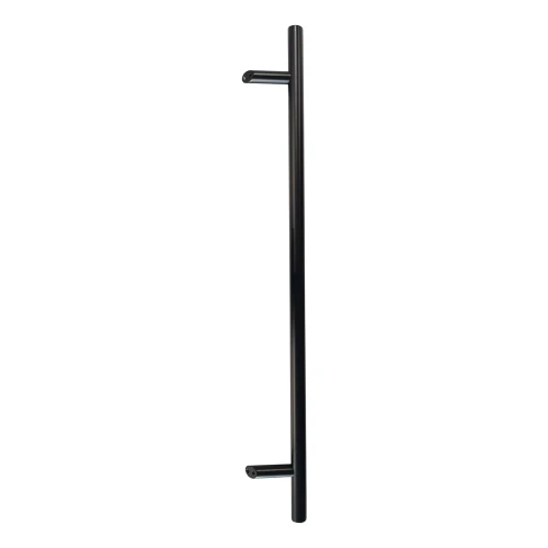 Poignée de porte PSG unilatérale ronde noire 32×1200 mm AISI 304 – fixation 45° 000-721 (1)