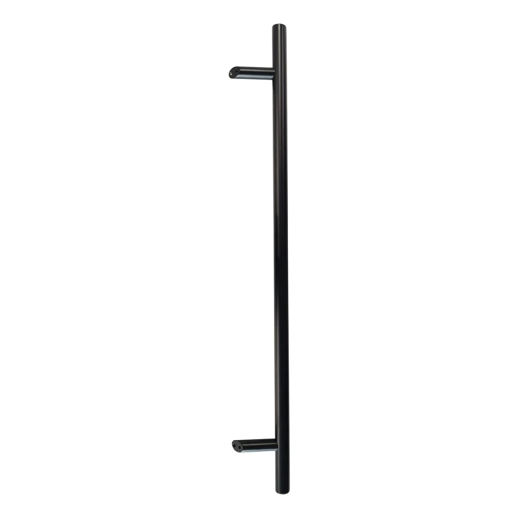 PSG deurgreep eenzijdig rond zwart 32×1200 mm AISI 304 – bevestiging 45° 000-721 (1)