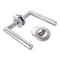 PSG Palermo – poignée de porte droite inoxydable avec plaque ronde 000-635 (2)